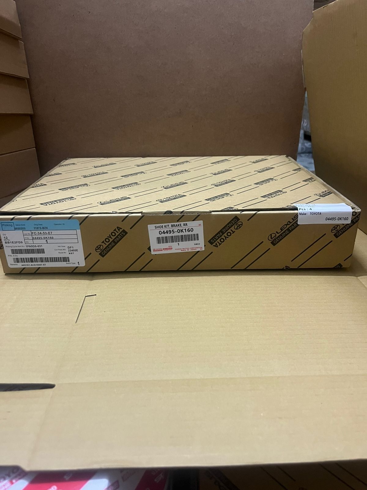 Shoe kit 04495-0k160 - Toyota SKU:04495-0k160 | Greyant Spareparts Kenya
