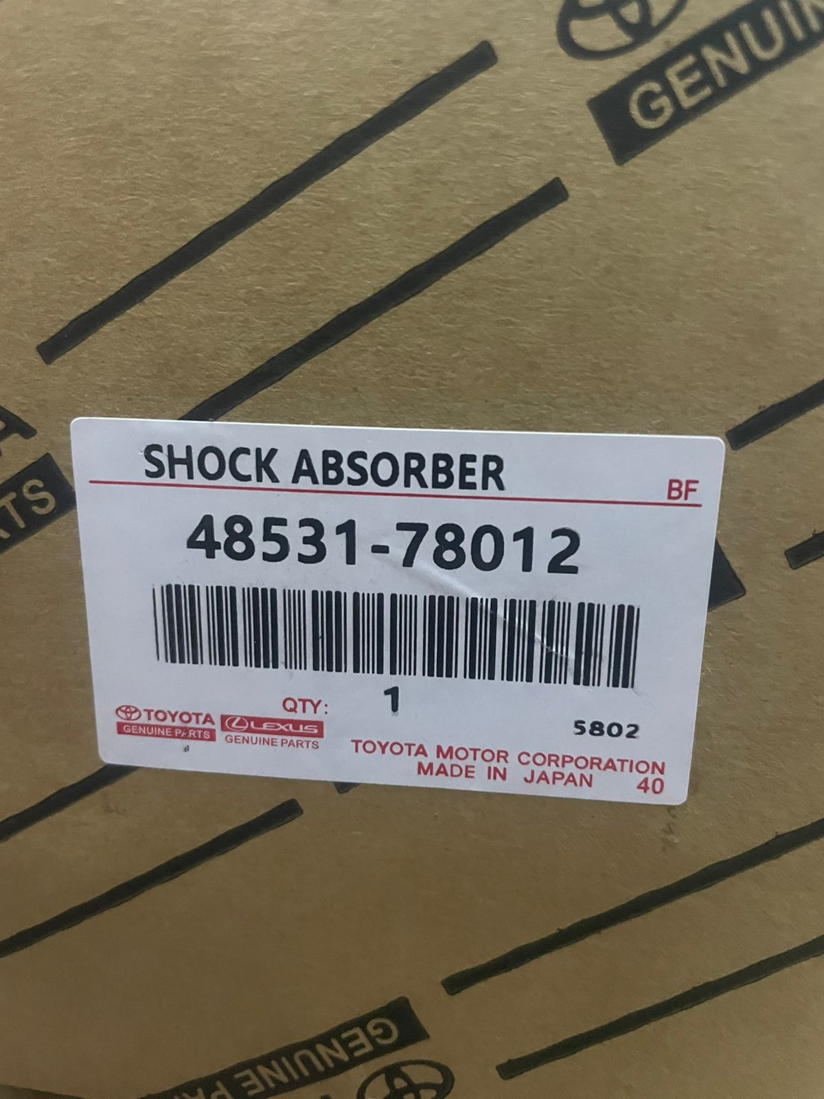 Toyota Shock Absober SKU: 48531-78012 - Toyota SKU:48531-78012 | Greyant Spareparts Kenya